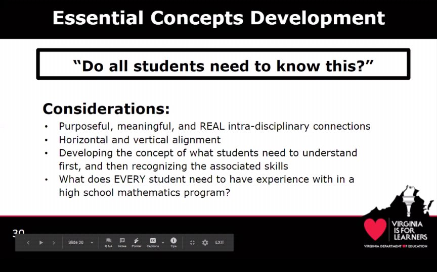MathAndJustice's tweet image. I'm so excited for these changes. #vdoe #REALmath #access #equity #choice