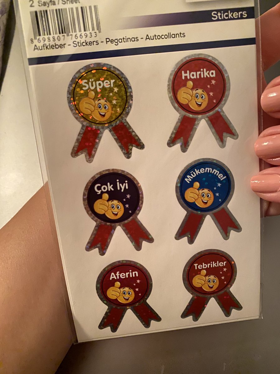 Evde kisisel alanima saygili bir davranista bulunduklarinda annemle babama bu stickerlardan veriyorum