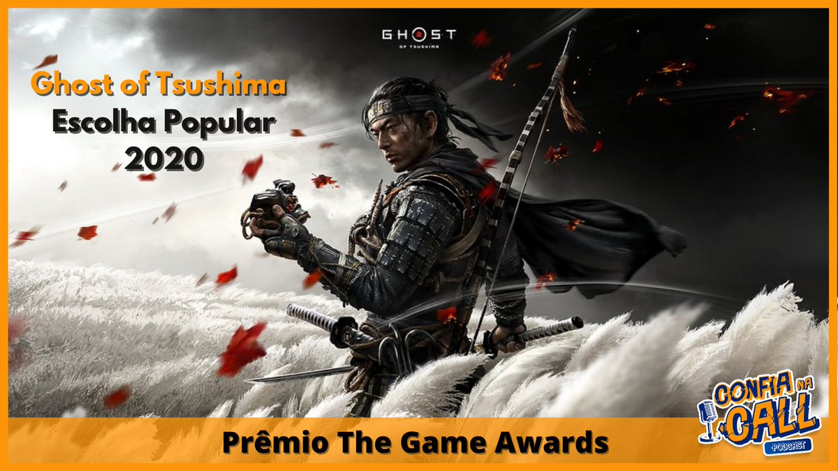 callconfia's tweet photo. O jogo exclusivo da Sony Ghost of Tsushima venceu o Prêmio Escolha Popular no The Game Awards 2020. E aí, acha que foi merecido ou outro jogo merecia mais? Confia na Call e opina aí!

#ghostoftsushima #thegameawards #jogodoano #playstation #suckerpunch https://t.co/usMVxlc1n1