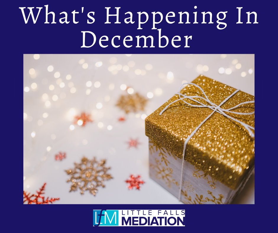ellicehalpern's tweet photo. What's happening in December? Check out my latest blog at https://t.co/6sD1N8HEFj
#mediation #negotiation #littlefallsmediation https://t.co/0koBfNOrXM