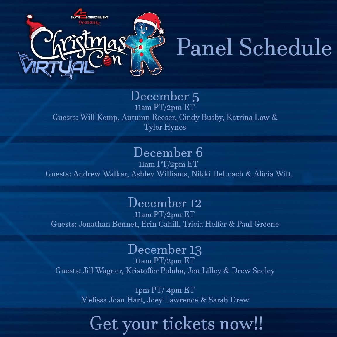 Joey Lawrence (@joeylawrence) on Twitter photo Yo everyone-Dec13th,join me as I go live w: thats4Entertainment.com/Christmasconvi… as they present Christmas Con Virtual -Melissa Joan Hart & will be doing a panel @1pmpt & I’ll be going solo <a href="/2/">A 2-loop</a>:30pmpt- w/ 1on1 vids &autographs: Panels are $5 each & a portion of all proceeds go to #ToysforTots Yo everyone-Dec13th,join me as I go live w: thats4Entertainment.com/Christmasconvi… as they present Christmas Con Virtual -Melissa Joan Hart & will be doing a panel @1pmpt & I’ll be going solo <a href="/2/">A 2-loop</a>:30pmpt- w/ 1on1 vids &autographs: Panels are $5 each & a portion of all proceeds go to #ToysforTots
