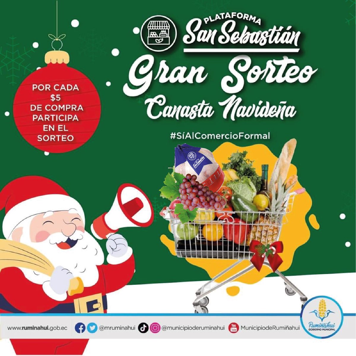 Municipio De Rumiñahui En Twitter Navidadensansebastián Gran Sorteo Navideño Desde Jueves 10 De Diciembre Los Comerciantes De La Plataforma San Sebastián Entregarán A Sus Clientes Un Cupón Por Cada 5 Dólares De