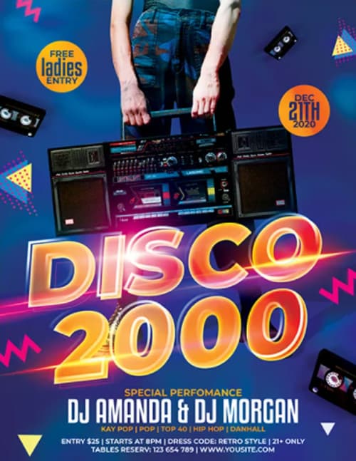 Flyersonar's tweet photo. Disco 2000 Free PSD Flyer Template: https://t.co/ntL5TVdl40 Club, Dance, DJ, EDM, Electro, Event, Nightclub, Party https://t.co/enVX51TLuQ