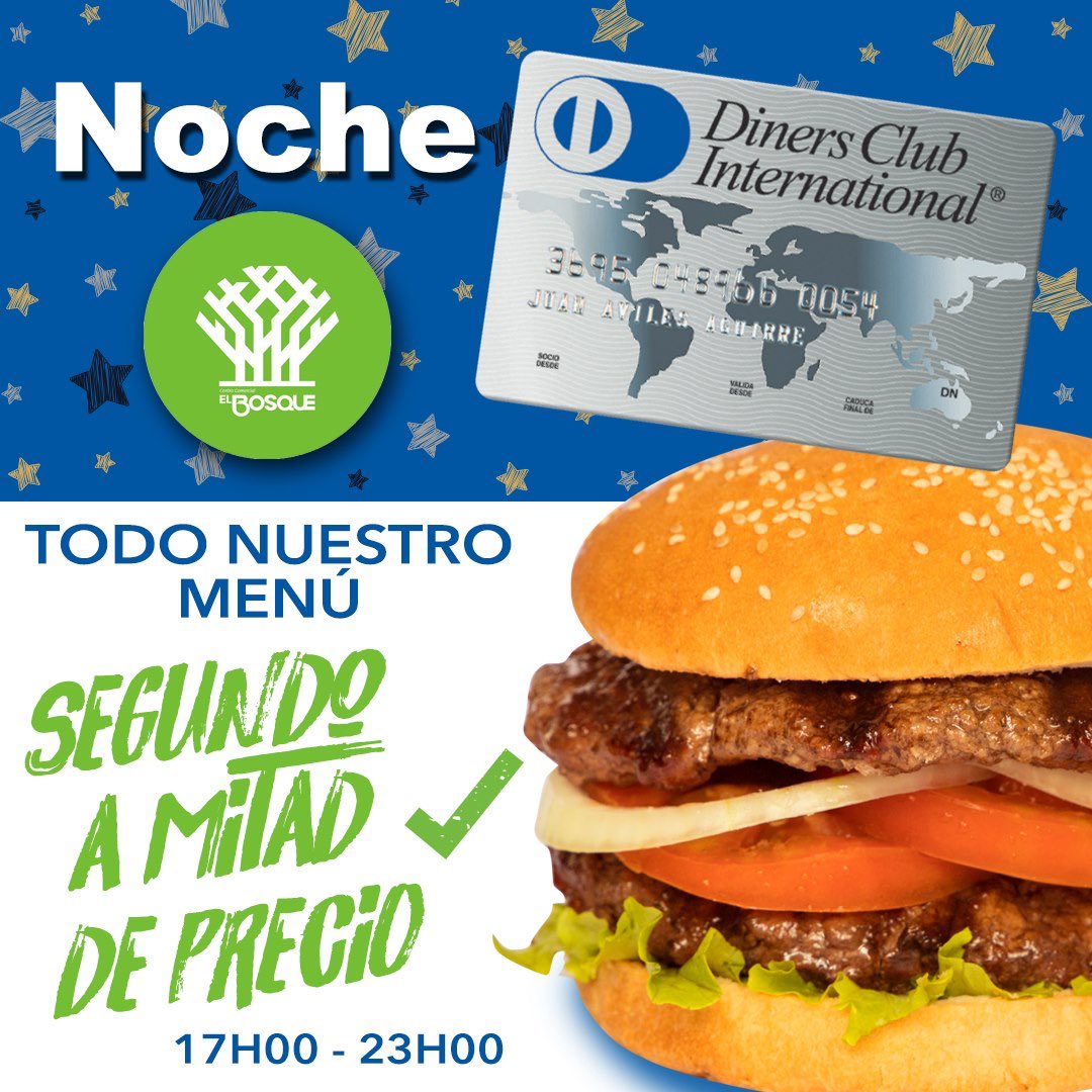 VerdeyCarbon's tweet photo. ¡HOY! Noche Diners en el CC. El Bosque
Segundo a mitad de precio en todo nuestro Menú.
*Promo aplica de 17H00 a 23H00 Domicilios 🍔🥤:
• ZONA NORTE ☎️ 🛵
026026562 / 022451781
• ZONA CENTRO NORTE ☎️ 🛵
26003080 / 026015421
#verdeycarbon #ccelbosque #verdeycarbonenelbosque https://t.co/Eyq0If22Hz