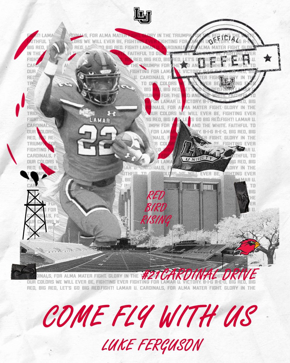 luke_ferg2's tweet photo. Super excited to receive my first D1 offer from Lamar University! @CoachGipson11 #bEASTtexas https://t.co/3yvrxxnI0i