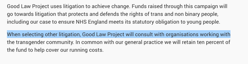 When selecting other projects they will consult with unnamed "other organisations"Perhaps Gender GP owned by Harland International Ltd a 'global organisation which provides advocacy services for LGBTQI across the world' ?