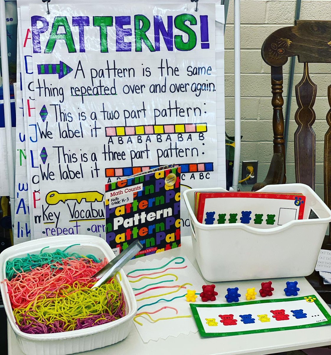 borland_sienna's tweet image. Learning all about PATTERNS today in our Grade 1&amp;amp;2 classroom! 🌈 #patternfun #rainbowspaghetti #patterns #grade1and2 #experientiallearning @littlebins4bigminds @ElsieMironuck @RegPublicSchool