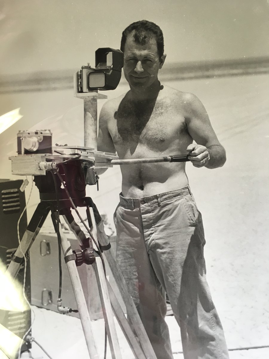 Here's Chuck sighting Jackie on that speed run in 1953. (All these pics are from the Eisenhower Library, by the way!)