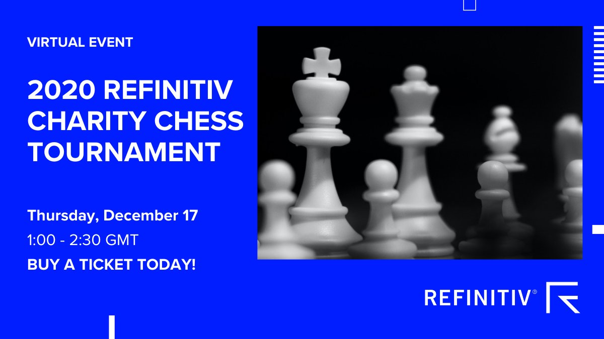 Developers's tweet photo. No matter if you’re a rookie, or if you’ve mastered the Queen’s Gambit, join us for some strategy filled fun with #Refinitiv's Charity Chess Tournament. For more information, visit: https://t.co/asAAn2xSHv. #TeamRefinitiv https://t.co/YA1i0CER77