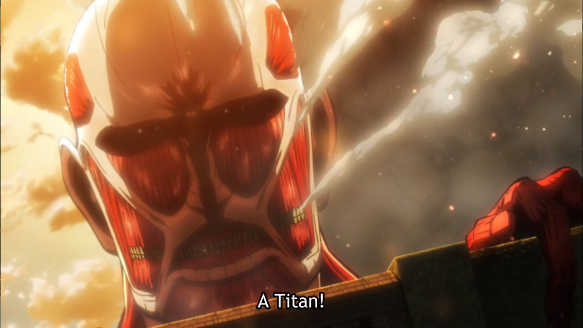 The beginning of the end (via Attack on Titan)