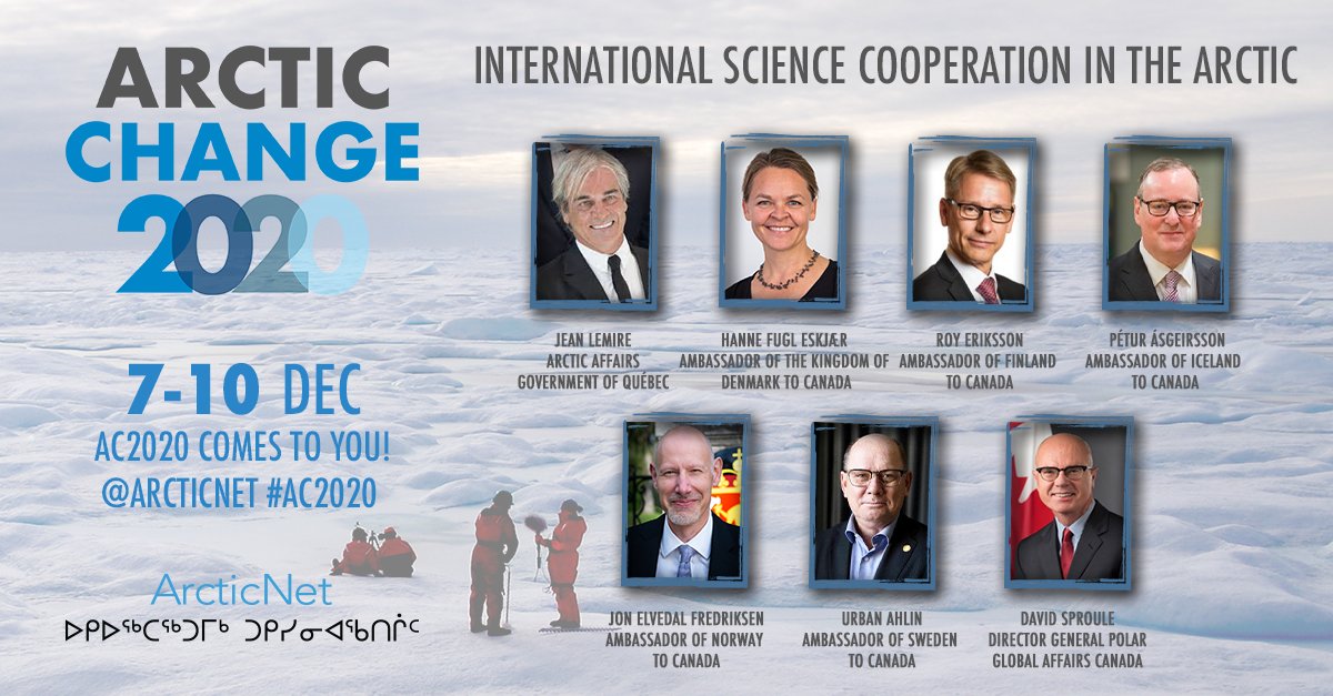 NorwayinCanada's tweet image. The Arctic is an important common priority for Norway and Canada. Tomorrow @NorwayAmbCanada Fredriksen joins his #Nordic colleagues and Canadian partners in a plenary discussion focused on international science cooperation in #theArctic. 

arcticnetmeetings.ca/ac2020/ 

@ArcticNet
