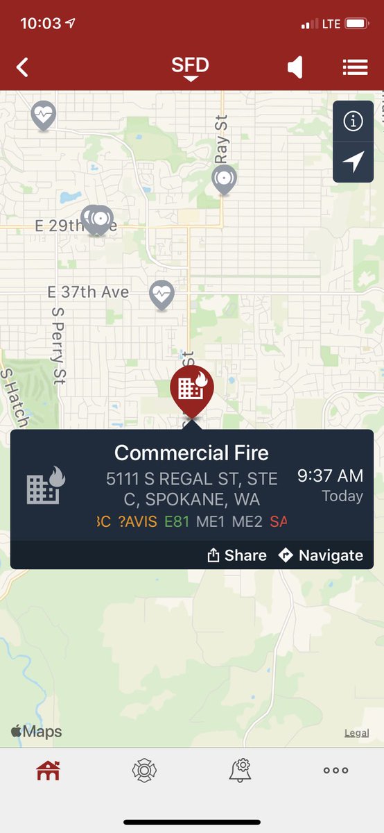 spokaneco8_3711's tweet photo. #SCFD8 Spokane County Fire District 8, E81 is on a working Structure Apartment Fire on S. Regal with Spokane City Fire. Please avoid the area if you can. https://t.co/GX3YEOgBcw
