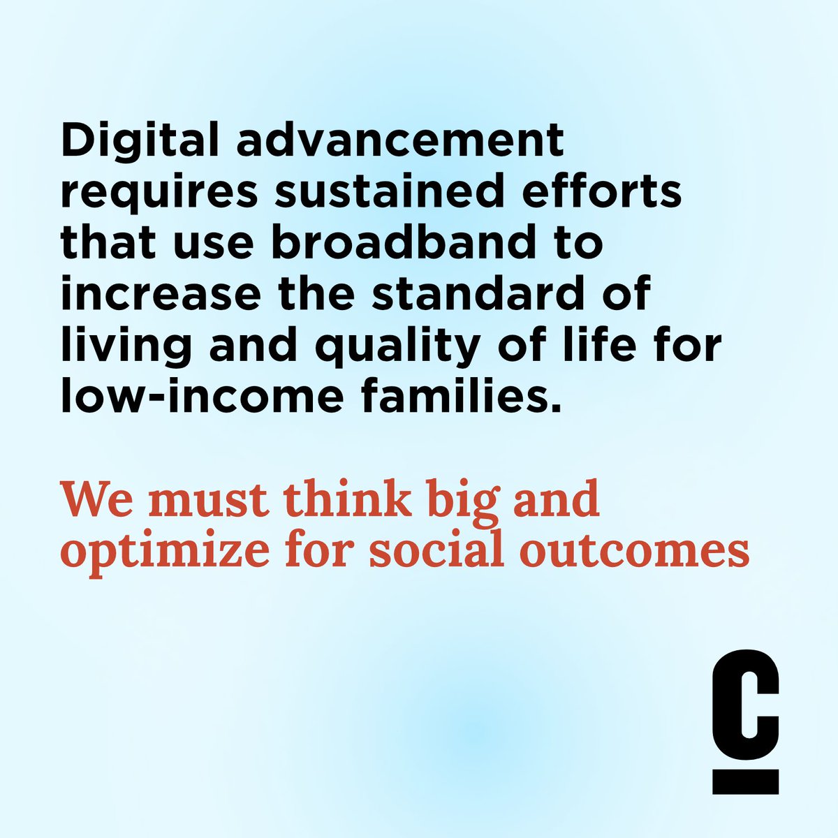 _centritech's tweet photo. Digital advancement requires sustained efforts that use broadband to increase the standard of living and quality of life for low-income families. #Broadband #DigitalTransformation #digitalinclusion https://t.co/Am2n5SduU1