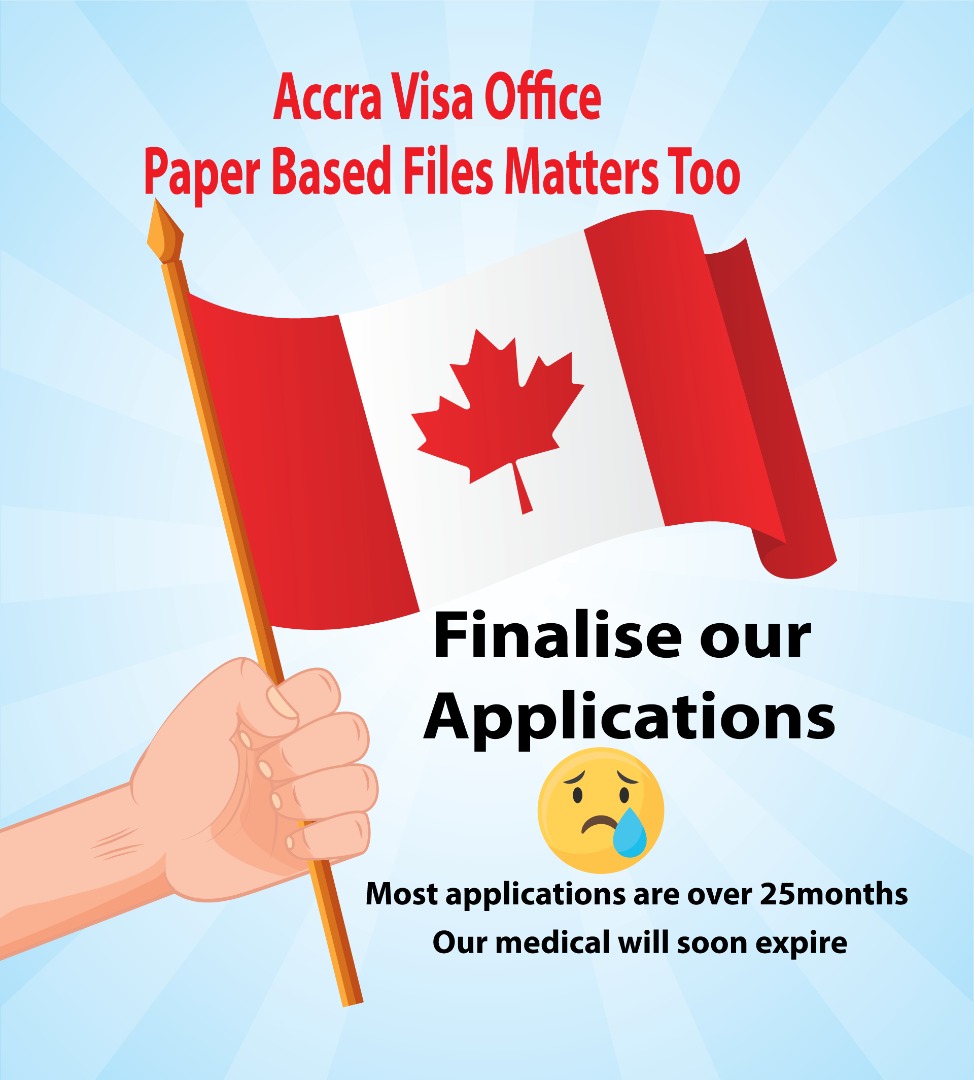 oladipupoFemi12's tweet photo. #Prpaperbasedaccravisaoffice.Alot of paperbased applicants in accra visa office waiting for over 25months no ppr no update. kindly release our ppr. we are ready to travel. @CanCGHongKong @CanHCGhana @saranichollsCAN @JustinTrudeau @marcomendicino https://t.co/hT0Am2ab3V