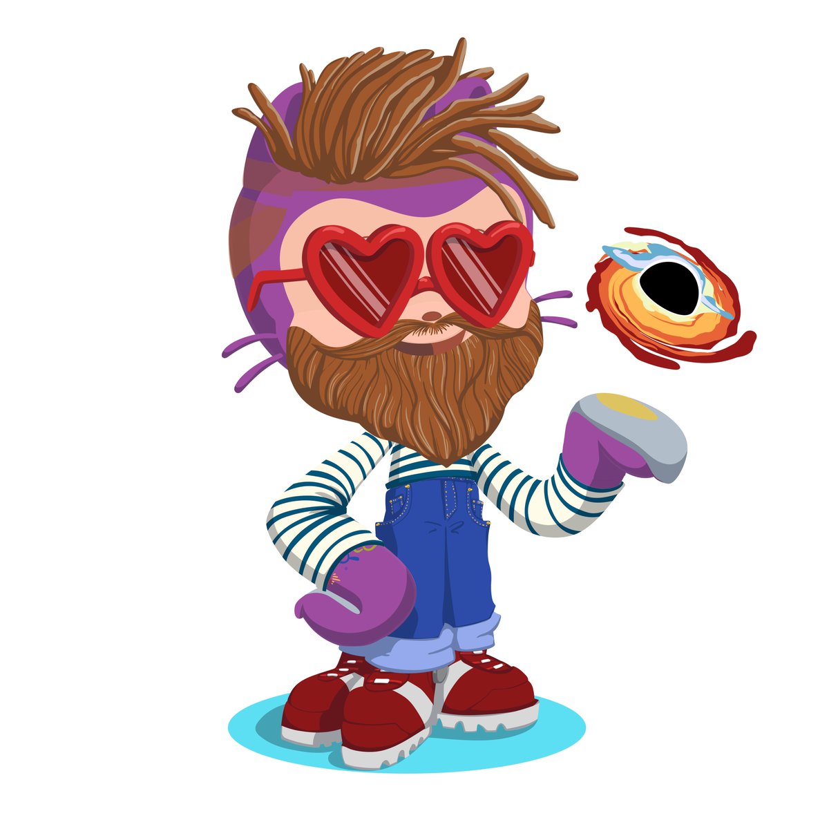 Meine Octocat! Erstellt mit myoctocat.com 
Teile auch deine Octocat mit den anderen github.com/githubevents/u… #GitHubUniverse #githubuniverse2020