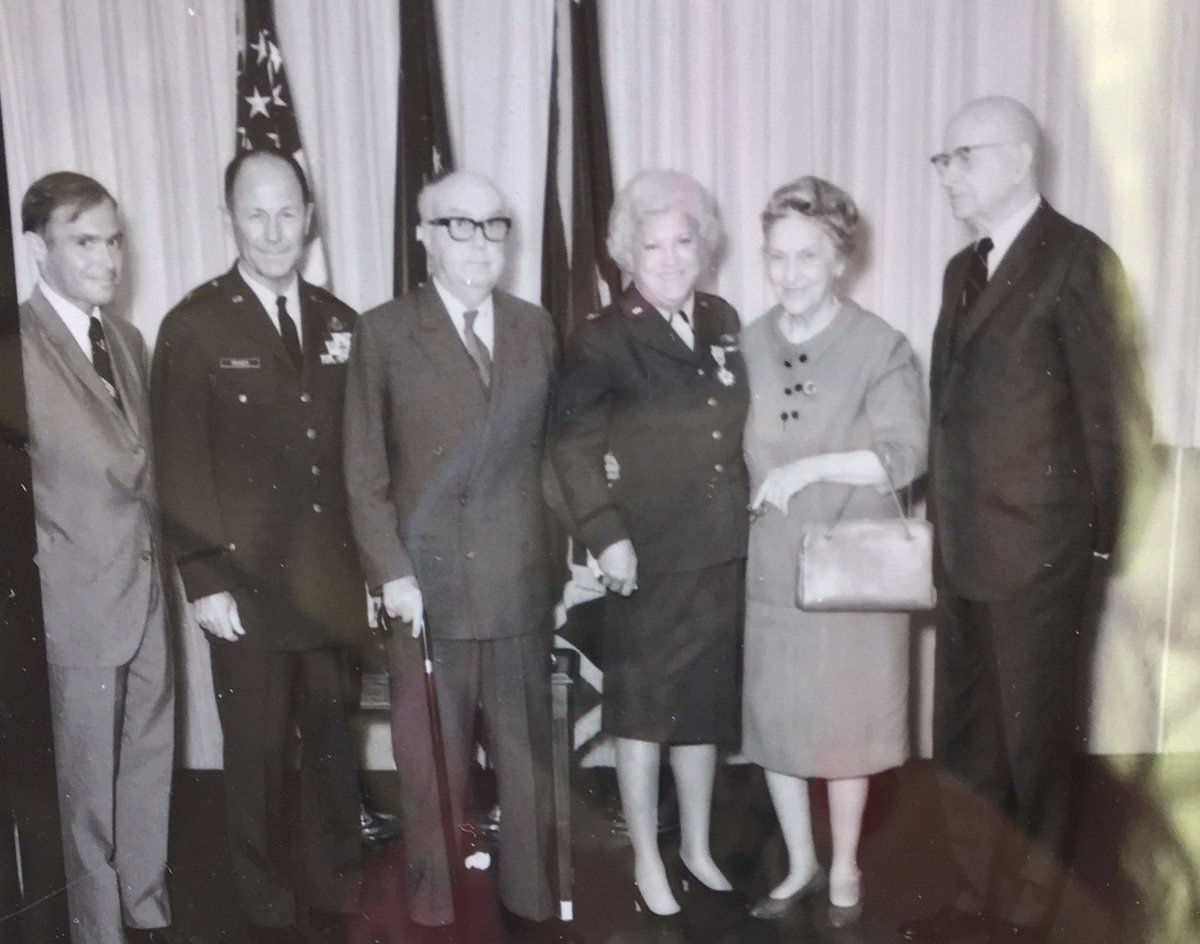Another one from Jackie's retirement. That's Chuck second from the right, Floyd with the cane next to Jackie.