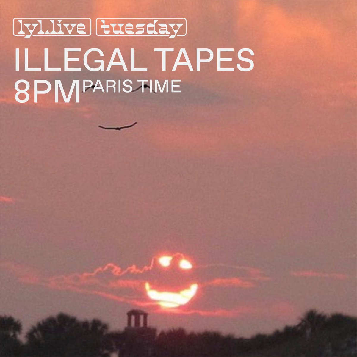 guest mix from me today on lyl.live for <a href="/illegaltapes/">Illegal Tapes</a> 

TUNE IN - 30 MINUTES 🤠  

expect techno, gabber, acid and some rare rnb blends