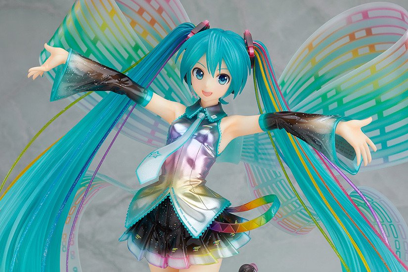 10th anniversary miku!! the figure that made me hit 1k PLUS SHES RAINBOW ???? amazing