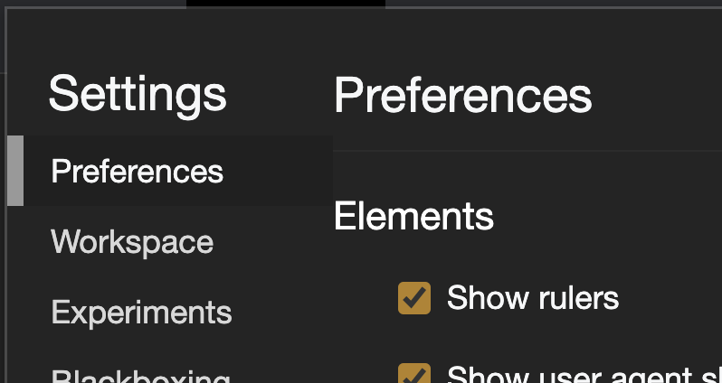 argyleink's tweet image. 💡 FYI 💡
DevTools has Guides for when you need to check alignment 🤓

⚙️ Settings
  ▹ Preferences
    ▹ Elements
    ✅ Show rulers

They draw guides for the margin, padding and border boxes! Even for pseudo elements!! (VisBug doesn't do that)

Pretty rad.