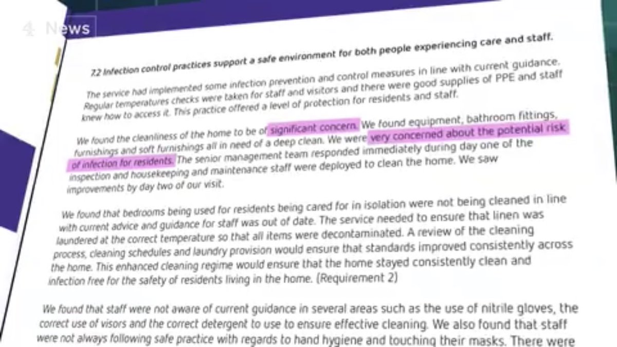 Inspectors said: COVID guidance was 'out of date'Cleanliness was a 'significant concern'They were 'very concerned' about the 'risk of infection' for residents.