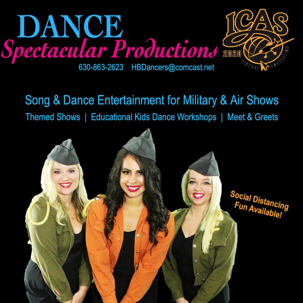 ✈ #ICAS2020 is underway!

Booking fun Air Shows and Military Bases for 2021! Stop by our virtual trade show booth and say hi!

#militarybase #militarybase #icas #militaryfamily #militaryentertainment #dancers #singers #airshows  #ArmedForces
