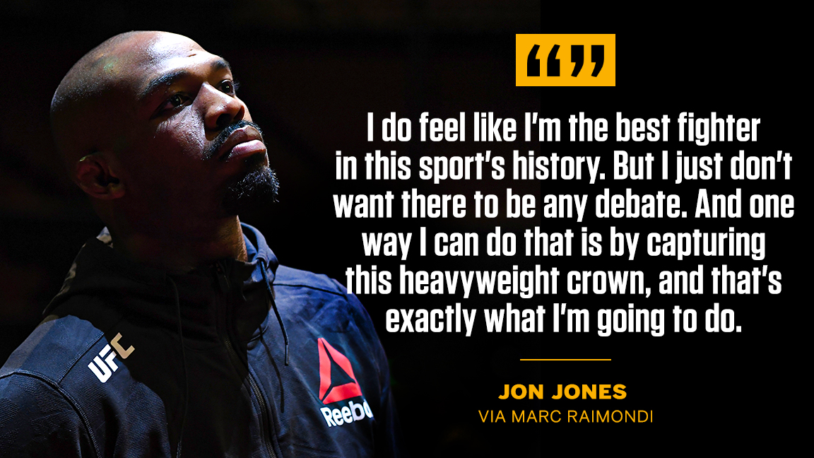 Jon Jones wants to leave no doubt 🐐

(via @marc_raimondi)