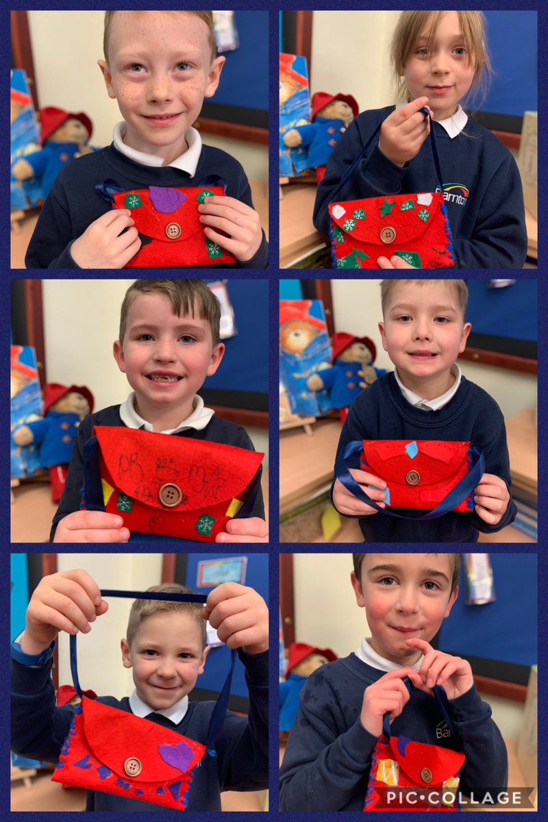 I am so proud of these wonderful bags that the children have made for Paddington! Super perseverance with sewing! 🧵 #BCNPSDT <a href="/BarntonMrsL/">Alison Lawson</a> @barntonMrS