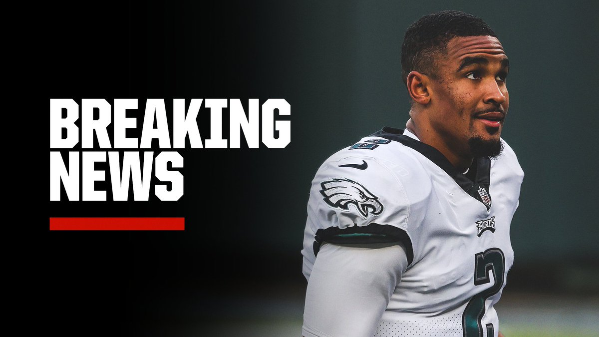 Breaking: Doug Pederson is naming Jalen Hurts the Eagles starting QB against the Saints this week with Carson Wentz as the backup, per <a href="/AdamSchefter/">Adam Schefter</a> and <a href="/mortreport/">Chris Mortensen</a>.