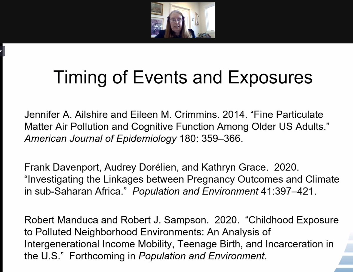 PHiG_UCSB's tweet photo. Shoutout to @PHiG_UCSB's Frank Davenport (of @climatehazards) and colleagues, whose work was mentioned by Barbara Entwisle in her talk on "Putting People Into Place" in the @PopAssocAmerica
 webinar from past PAA presidents ("Where Are They Now?") https://t.co/RkWp6vWHUb