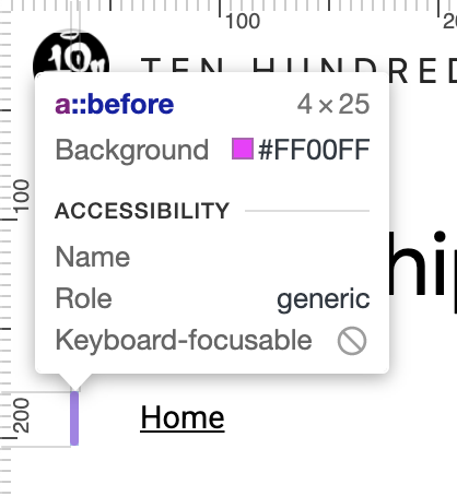 argyleink's tweet image. 💡 FYI 💡
DevTools has Guides for when you need to check alignment 🤓

⚙️ Settings
  ▹ Preferences
    ▹ Elements
    ✅ Show rulers

They draw guides for the margin, padding and border boxes! Even for pseudo elements!! (VisBug doesn't do that)

Pretty rad.