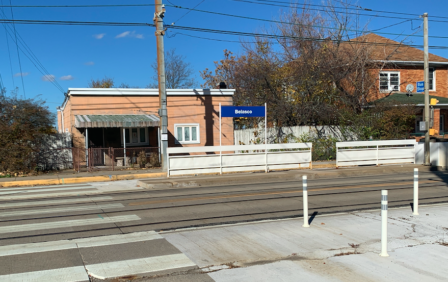 PGHtransit's tweet photo. Join us! We're hosting three online public meetings (Dec 16: 10a-11a and 3p-4p; Dec 17: 7p-8p) to review proposed design concepts for converting Belasco, a low-level Red Line stop in Beechview, into an accessible high-platform station. Register at https://t.co/Sy77HvxN5z https://t.co/4ExijPJP3Z