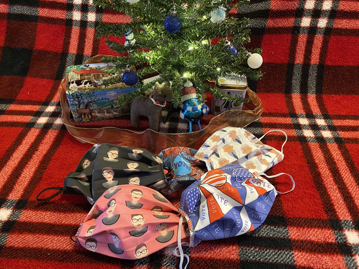 these cute democracy masks are sure to keep you from having a blue christmas! 💙🌟🎄 show your friends and family you know them best with one of these bestselling masks! 🤩 link in bio!