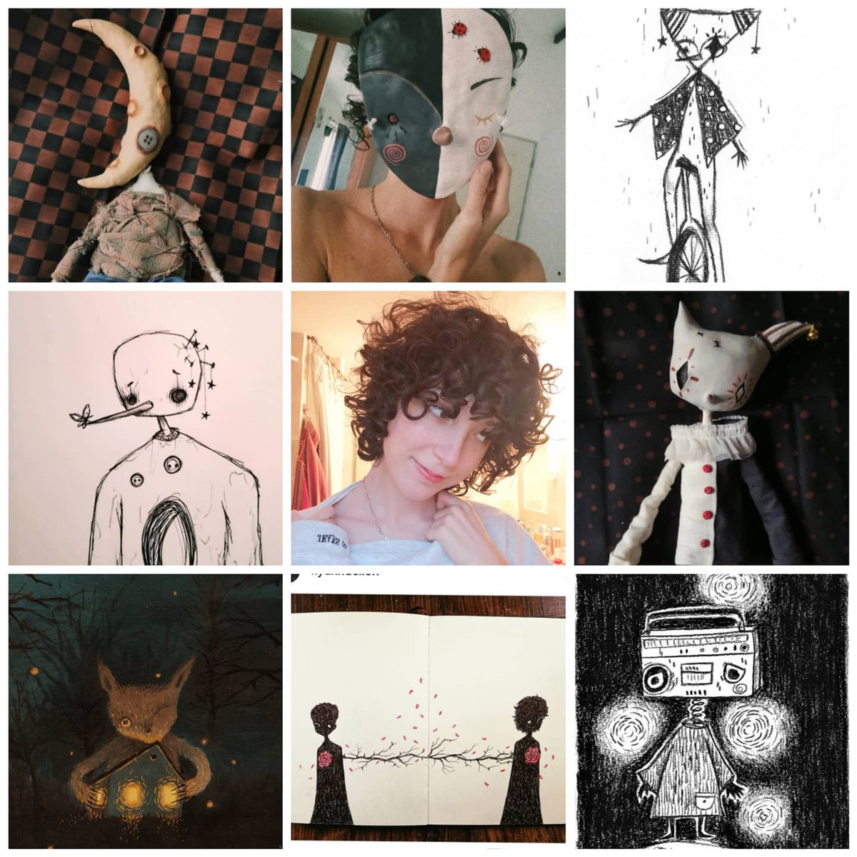 En fait au final j'ai fait une version body art + sculptures/dessins/masques 🧍‍♂️#artvsartist2020