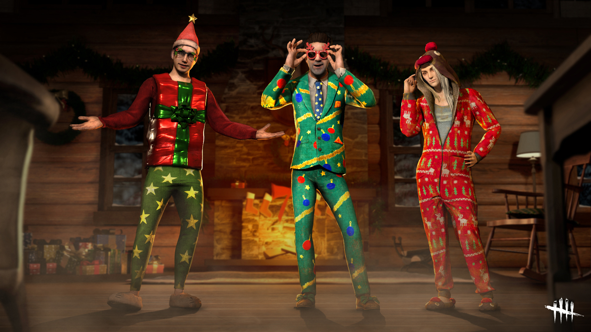 O Xrhsths 公式 Dead By Daylight Sto Twitter たまには冬の寒さを忘れ 暖かい暖炉でのんびりな3人 ドワイト の 箱入りドワイト エースの ウィンタージョーク ザリーナの ペンギンの着ぐるみ がゲーム内ストアに登場しました Deadbydaylight Dbd 新
