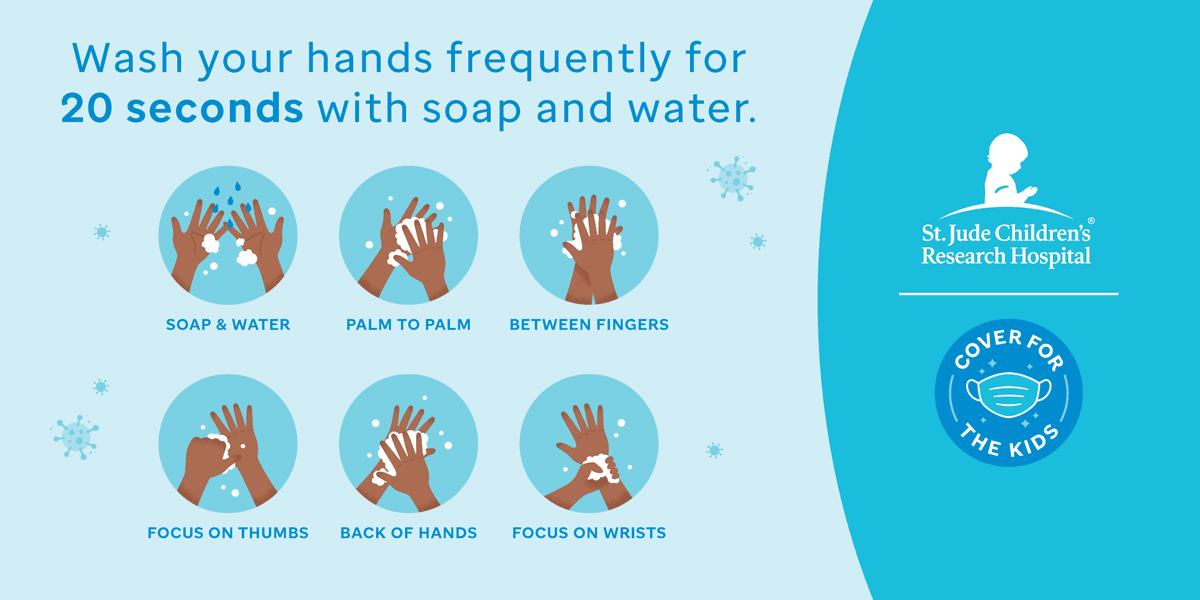 StJudeResearch's tweet photo. Along with wearing a mask to safeguard people in your community, there are additional ways to lower your risk of COVID-19. Wash your hands frequently for 20 seconds with soap and water, including your wrists. Learn more. https://t.co/tKTLsaud27 #handwashing #NHWAW https://t.co/sfz3zmmSO0