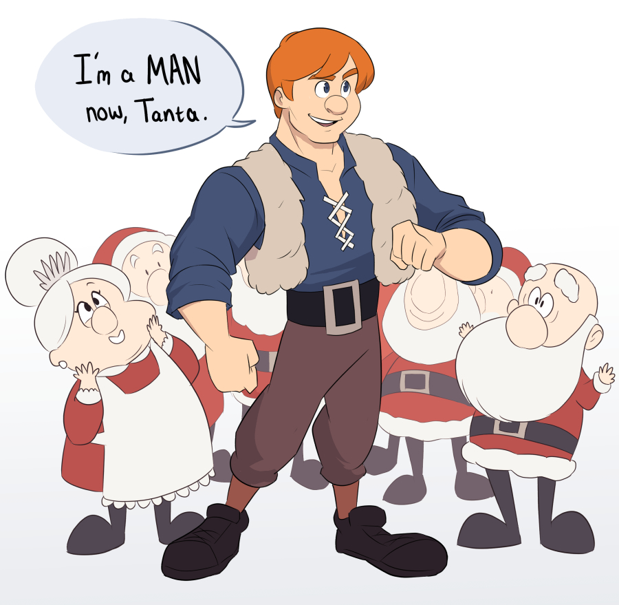 As promised, my Santa Claus is Comin' to Town fan art 