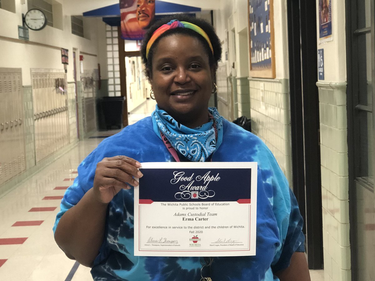 A HUGE SHOUT OUT to Mr. Farron and Ms. Denise for being honored as Adams "Good Apples" this week!
This dynamic duo are true heroes keeping us safe as though they were taking care of their own family, and our school shines like it was their own home! WE LOVEYOU!