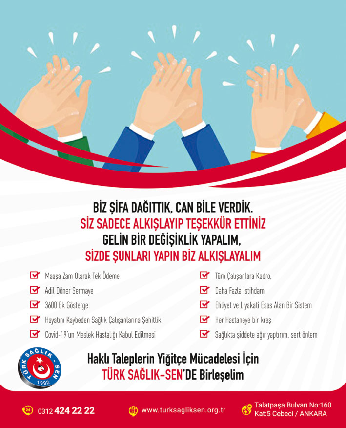 Biz şifa dağıttık can bile verdik. Siz sadece alkışlayıp teşekkür ettiniz.  Gelin bir değişiklik yapalım, siz şunları yapın bizde sizi alkışlayalım. #simdideğilsenezaman