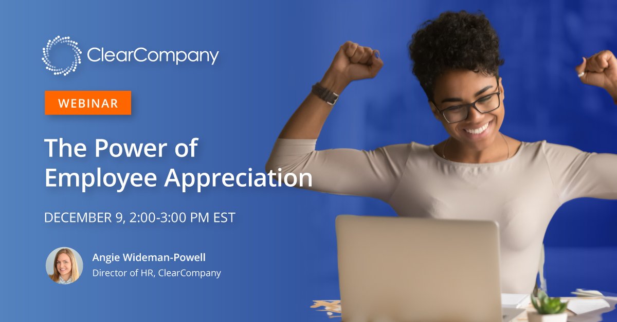 Appreciating your #employees should not be viewed as a task to check off a list. Rather, #HR and business leaders should be finding ways to weave appreciation and recognition into their business. Tune in to <a href="/Human_Capital/">Human Capital Institute (HCI)</a>'s webinar tomorrow! Register now: hubs.ly/H0BpQNj0