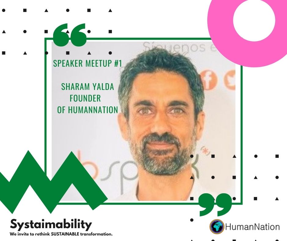 systaimability's tweet photo. Meet our Speaker
Sharam Yalda @Sharameco is an ecologist and economist, with expertise in regenerative business design @TheHumanNation; focused particularly on transformation through 3 pillars: #circulareconomy #decarbonisation #digitisation Register on https://t.co/EbKa32Sn0C https://t.co/z0ZTlUz8y4