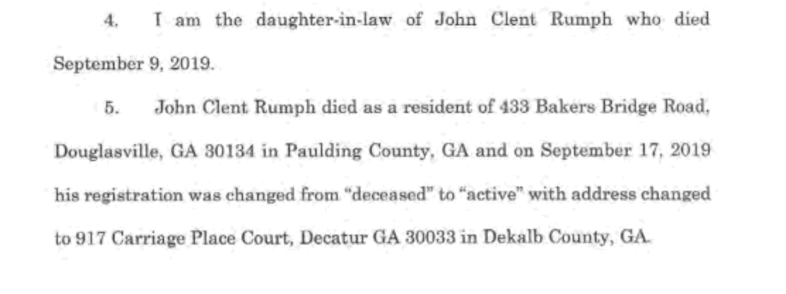 This one actually seems to be true! - this man's identity was stolen after his death, and I'm not sure why DeKalb County hasn't done anything about it. https://www.11alive.com/article/news/crime/veteran-john-rumph-identity-stolen-after-his-death-family-fights-regain/85-4b8e17c0-5b4b-4cc4-8681-6ec8d7338a3e