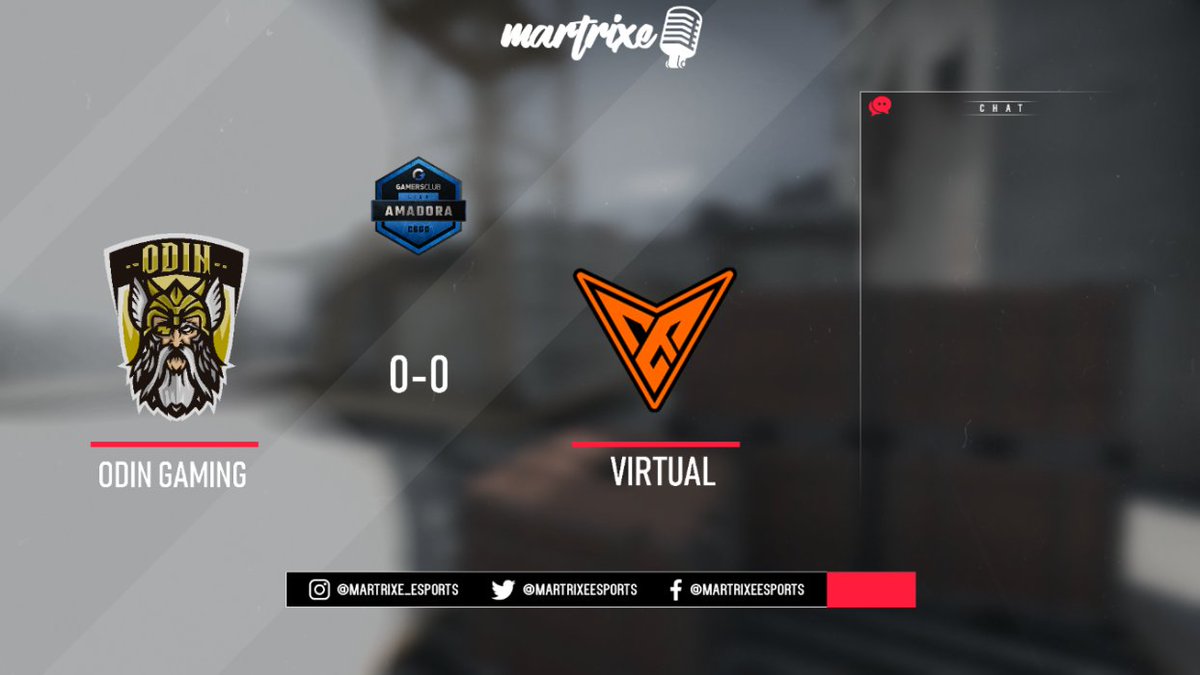 ¡Hoy tenemos CSGO en el canal!

🇦🇷🇨🇱@odingamingg🆚🇦🇷🇺🇾<a href="/VirtualesGG/">Virtual Esports</a> 
🏆 #LigaAmadoraGC <a href="/GamersClubCS/">Gamers Club Counter-Strike</a> 
🕔18:00 hr🇦🇷🇨🇱🇺🇾

Odin = @krisianx @Adrenal1nex @naiozincsgo <a href="/AriRaxon/">Ariel Rostro</a>

Virt = <a href="/vezycs/">vezy</a> <a href="/JoaquinBaccola/">Beicolaso</a> <a href="/t4macs/">t4MA</a> <a href="/necro_mym/">Necro</a> <a href="/ToroCSGO_/">Toro🐂</a>