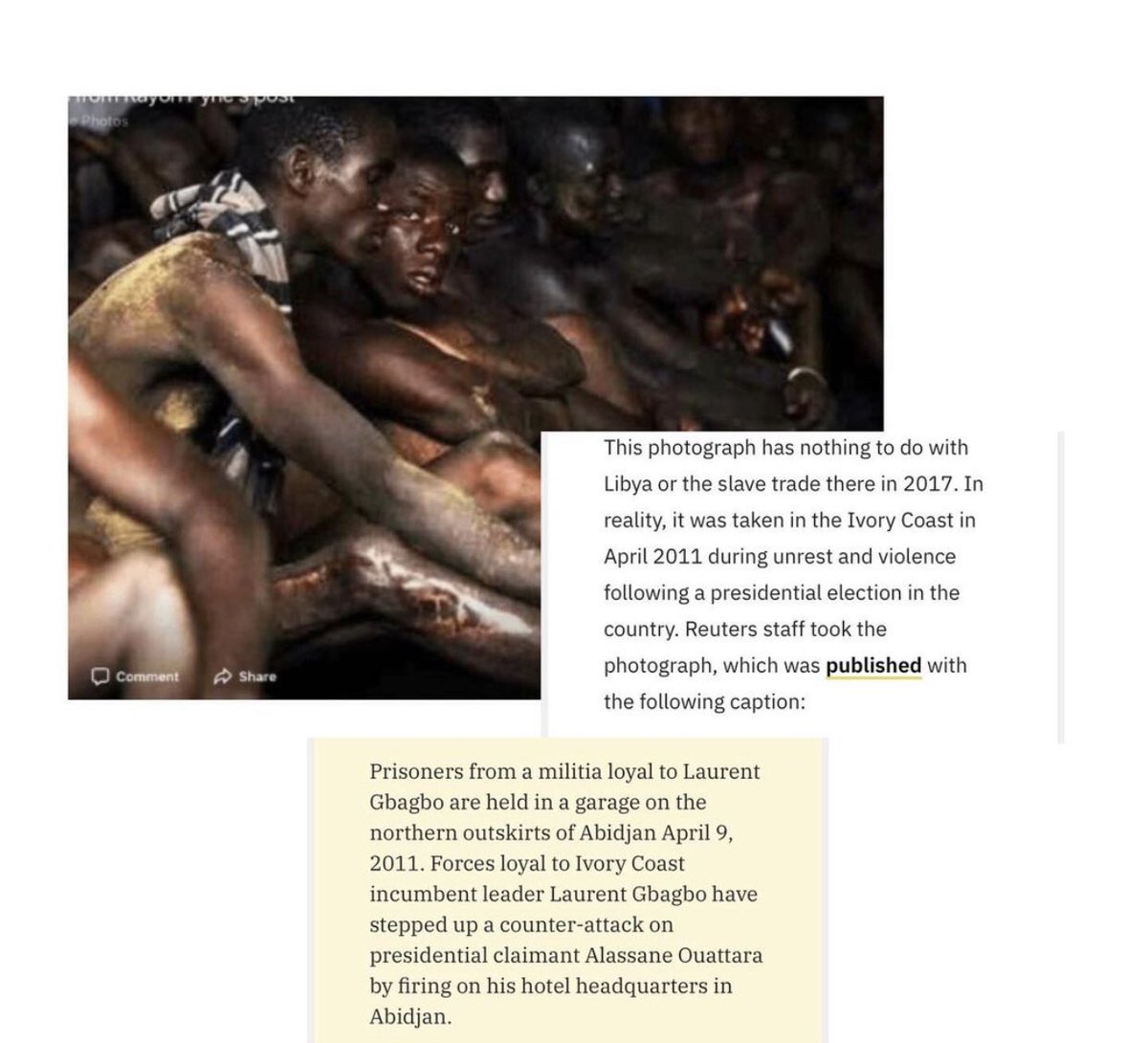 A few more debunked photos: