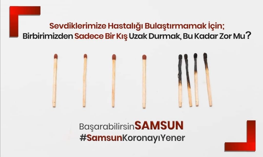 Kendimize Sormamız Gereken Soru Net.                                Sevdiklerimizin Sağlıklı Kalması İçin;
"Birbirimizden Sadece Bir Kış Uzak Durmak, Bu Kadar Zor Mu?
Doğru Kararı Verirsen #BaşarabilirsinSamsun
#SamsunKoronayıYener
<a href="/saglikbakanligi/">T.C. Sağlık Bakanlığı</a> <a href="/TCSamsunValilik/">T.C. Samsun Valiliği</a>