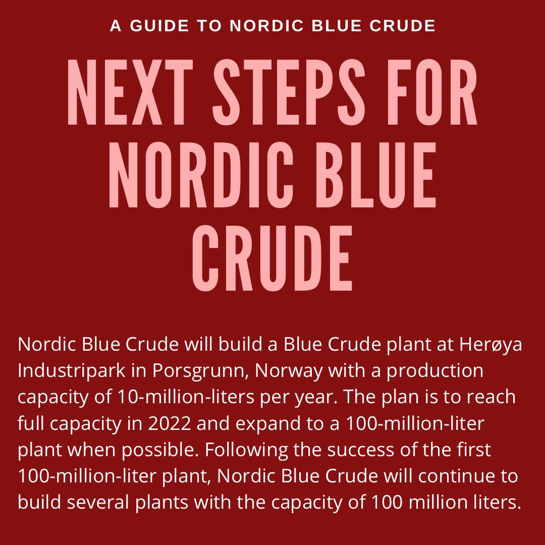 Here is a mini guide on Nordic Blue Crude. Please stay tuned for more updates as we head into 2021. If you have any questions, don’t hesitate to contact us directly.

#CleanFuelsForAll
 #NetZero 
#ClimateAction 
#Nordicbluecrude
#TransformingEnergy
#carbonneutral