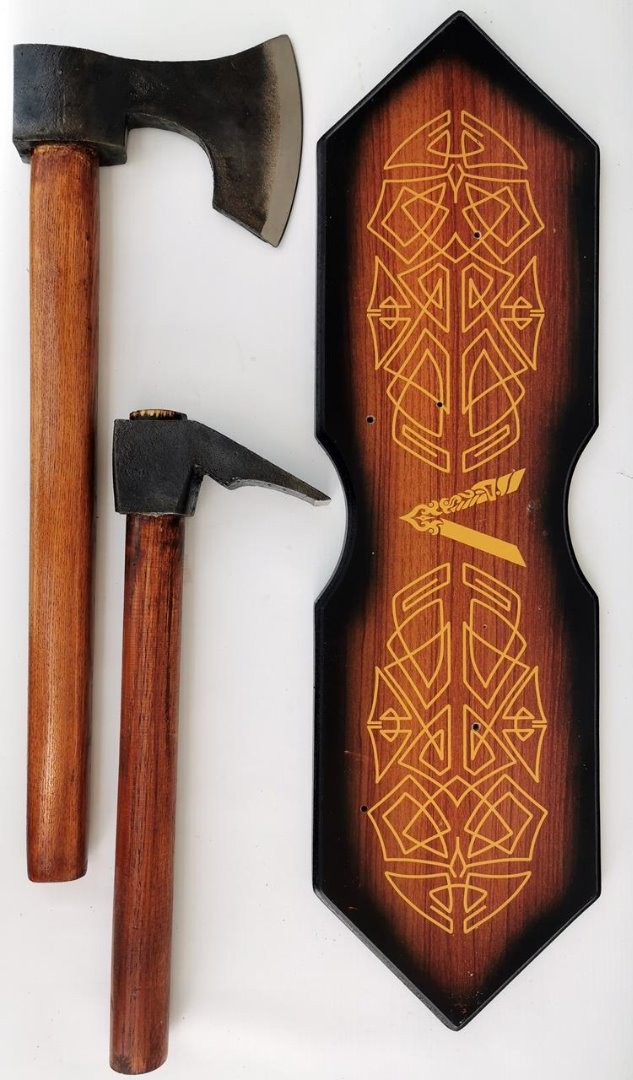 TheSwordDungeon's tweet photo. #FLOKI mighty ship builder and Loyal companion to #Ragnar #Lothbrok in the Hit TV show #Vikings.
Now you can own his axes: 
https://t.co/eSZ0KK4DEH

 #flokivikings #valhalla #vikingaxes #assassinscreedvalhalla #thesworddungeon #ragnarlothbrok  #vikingtvshow https://t.co/LLDU9OEHrq
