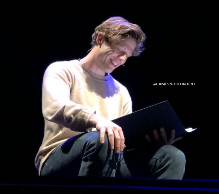 James Norton as Stephen McQueen in #TheUnderstudy at Palace Theatre, London, December 7