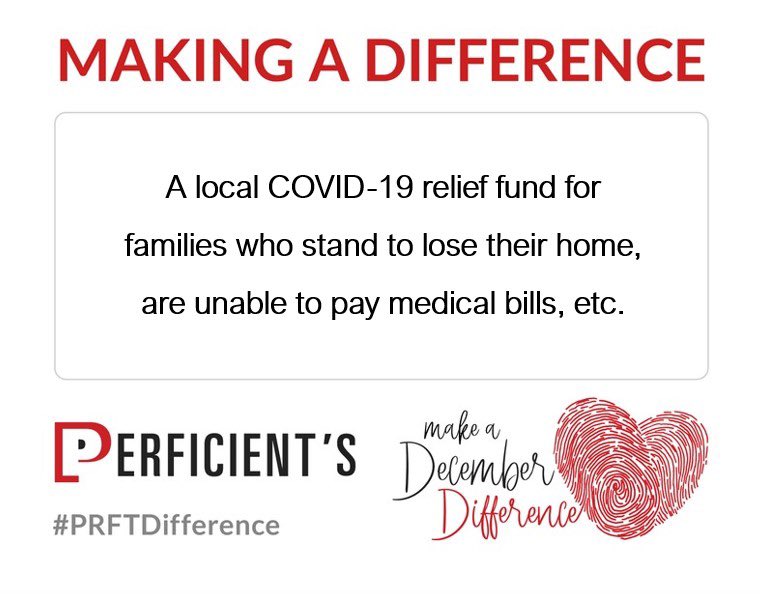 jforcucci's tweet image. My employer gave us $100 to make a difference with. I matched it and sent $200 to a local COVID relief fund. #prftDifference @perficient.