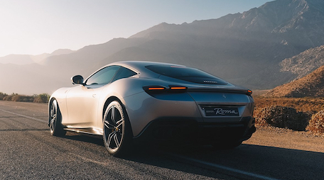 VelocityHI's tweet photo. The distinctive flair and style of the Ferrari Roma is a contemporary representation of the carefree, pleasurable way of life that characterized Rome in the 1950s and ‘60s https://t.co/EaBuBwpNmz