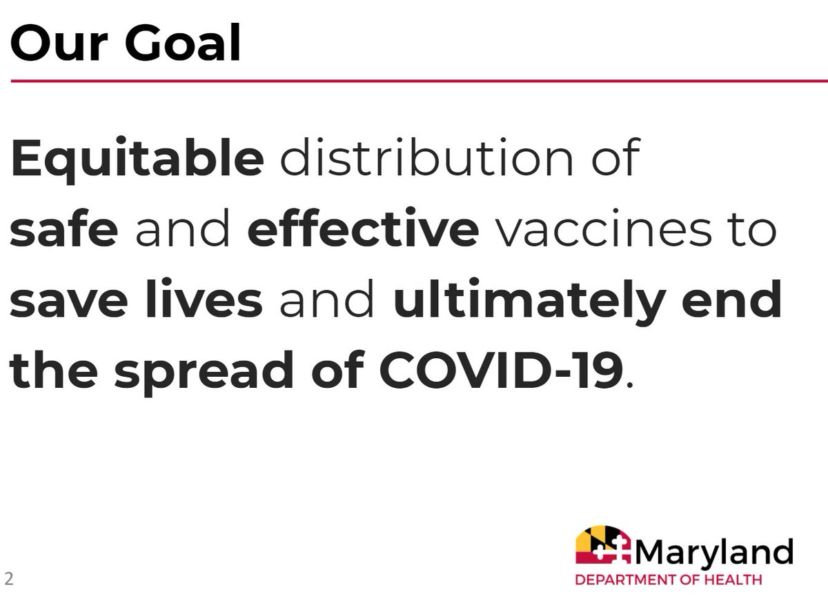 We are now seeing a vaccine overview presentation from the  @MDHealthDept.  https://twitter.com/GovLarryHogan/status/1336400500187680768